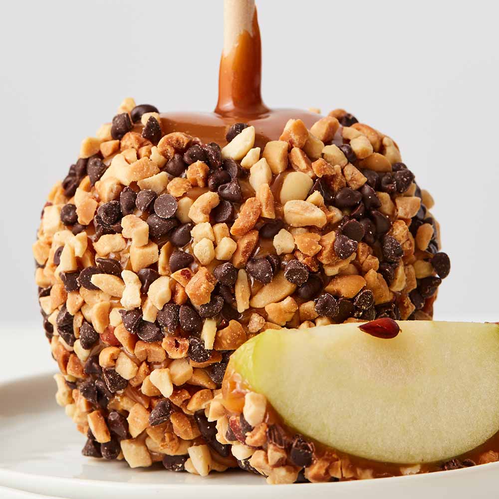 Chocolaty Peanut Caramel Apple