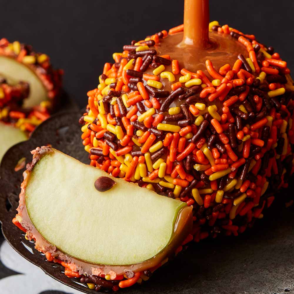 Fall Sprinkle Caramel Apple