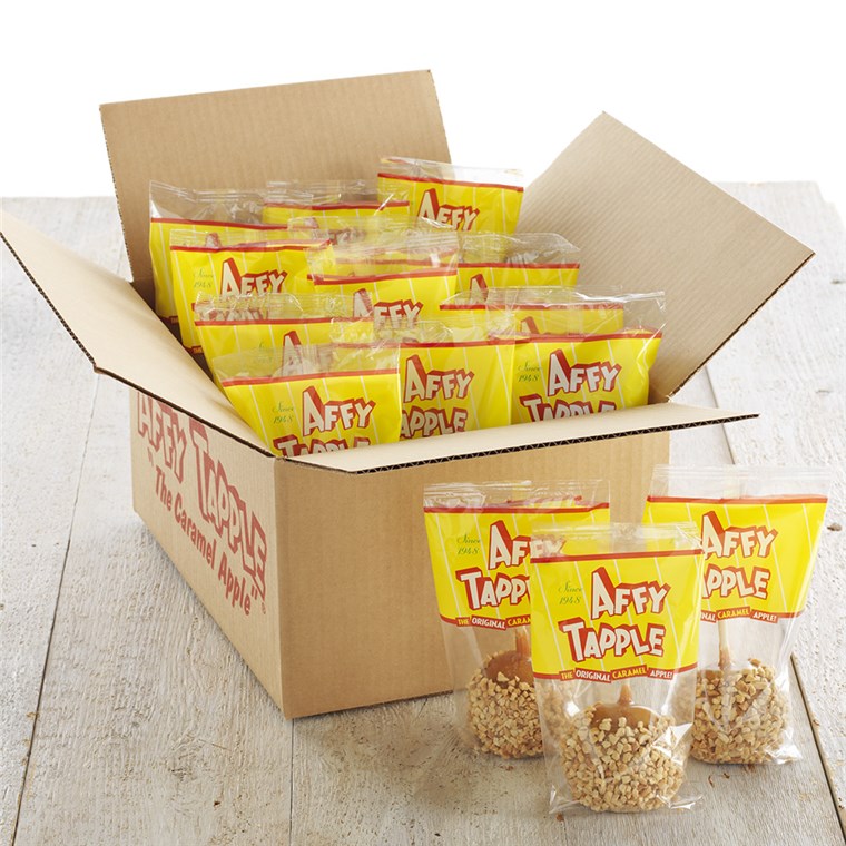 Peanut Caramel Apples, Case of 12 Affy Tapple
