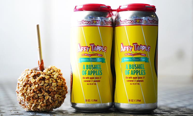 Affy Tapple & Phase Three Brewing to Release Caramel Apple Beer: A Bushel of Apples