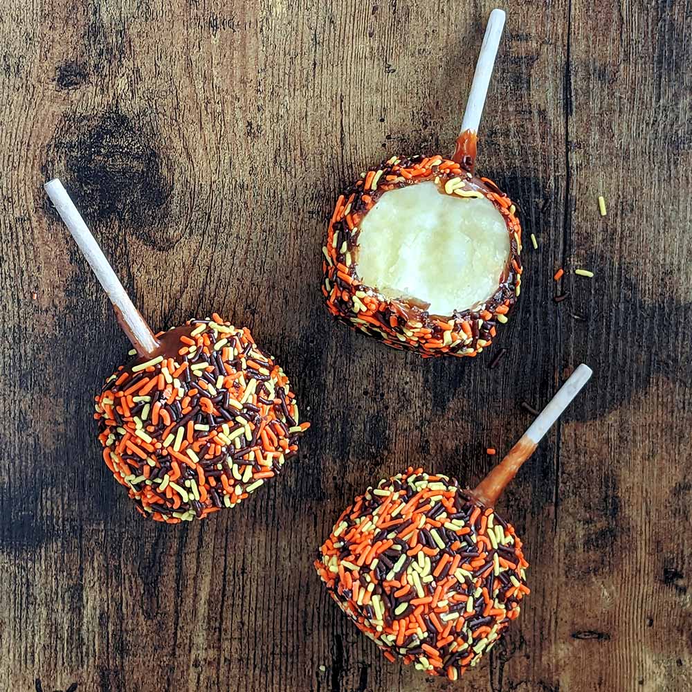 Fall Sprinkle Caramel Apple
