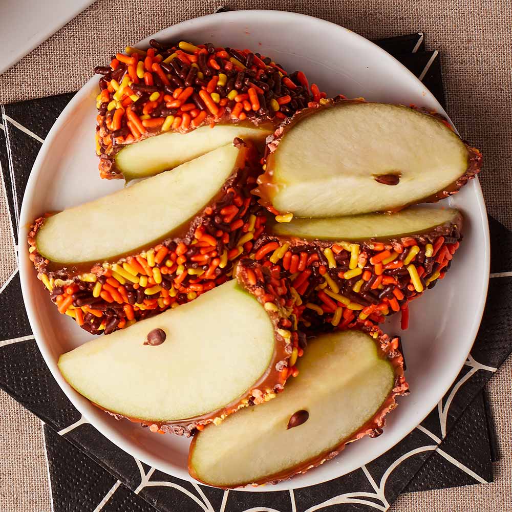 Fall Sprinkle Caramel Apple