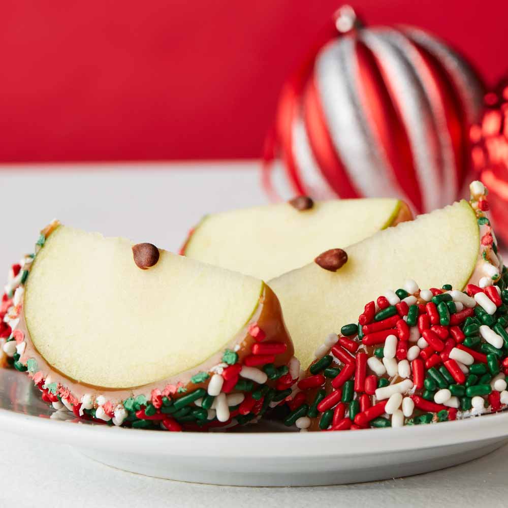 Holiday Sprinkle Caramel Apple