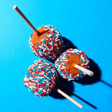 Patriotic Sprinkle Caramel Apple