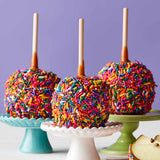 Rainbow Sprinkle Caramel Apple